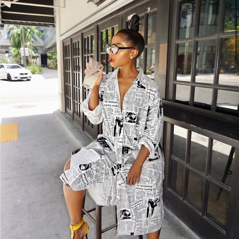 Extra Extra Newspaper Dress View 4